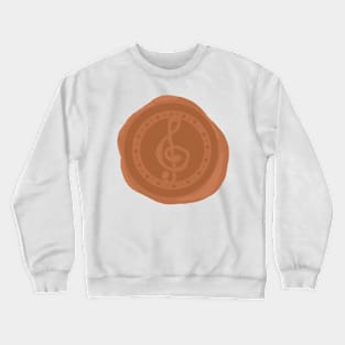 Wax Seal with Treble Clef Crewneck Sweatshirt